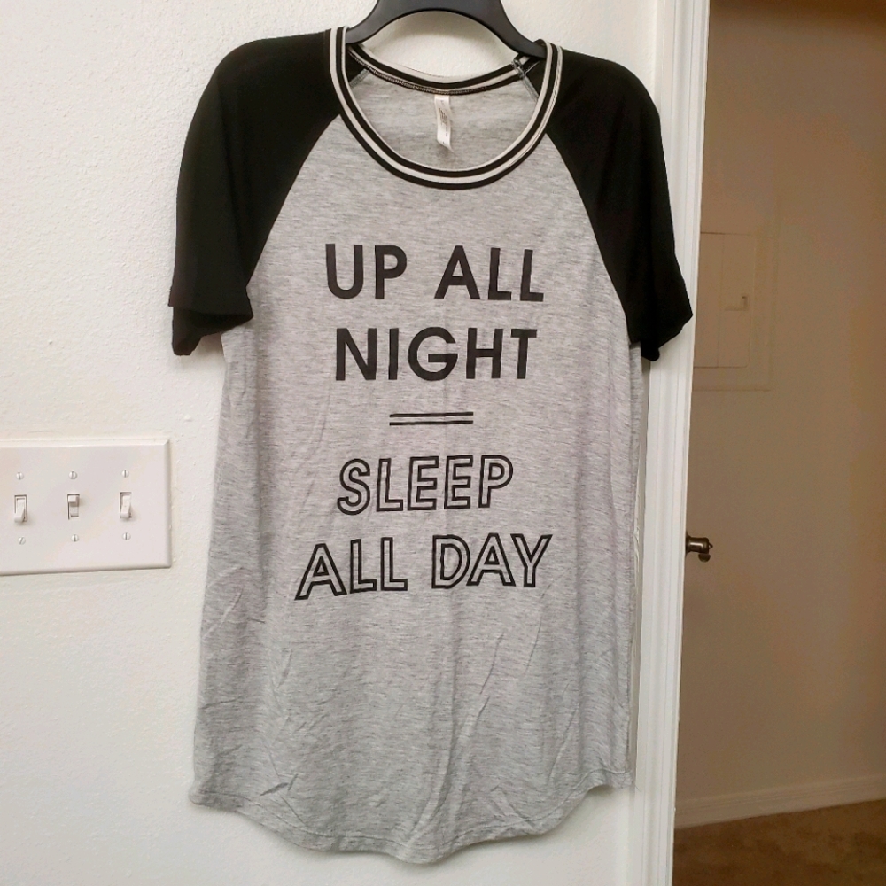 Gray & Black Pajama Dress